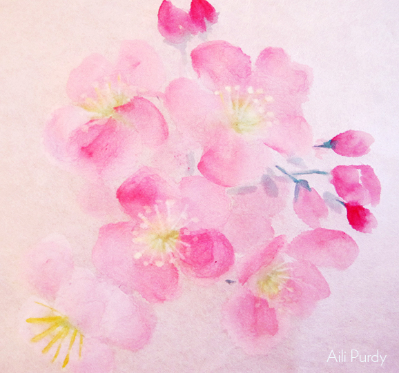 event image for Cherry Blossom Ink Painting